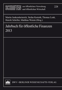 Bild vergrößern Bild: Jahrbuch für öffentliche Finanzen (2013) - Berliner Wissenschafts-Verlag