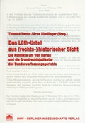 Cover: Das L&uuml;th-Urteil aus (rechts-)historischer Sicht - Berliner Wissenschafts-Verlag