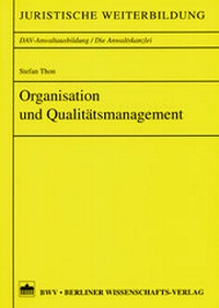 Abbildung von: Organisation und Qualitätsmanagement - Berliner Wissenschafts-Verlag