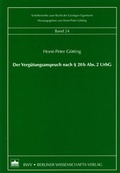 Cover: Der Verg&uuml;tungsanspruch nach &sect; 20b Abs. 2 UrhG - Berliner Wissenschafts-Verlag