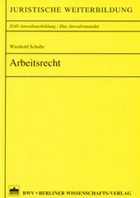 Abbildung von: Arbeitsrecht - Berliner Wissenschafts-Verlag