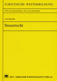 Abbildung von: Steuerrecht - Berliner Wissenschafts-Verlag