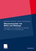 Cover: Wissenstransfer mit Wikis und Weblogs - Springer Gabler