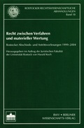 Cover: Recht zwischen Verfahren und materieller Wertung - Berliner Wissenschafts-Verlag