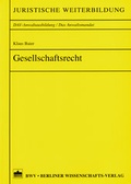Cover: Gesellschaftsrecht - Berliner Wissenschafts-Verlag