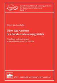 Abbildung von: Über das Ansehen des Bundesverfassungsgerichts - Berliner Wissenschafts-Verlag