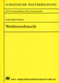 Cover: Wettbewerbsrecht - Berliner Wissenschafts-Verlag