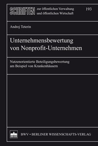 Abbildung von: Unternehmensbewertung von Nonprofit-Unternehmen - Berliner Wissenschafts-Verlag