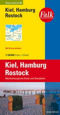 Abbildung von: Falk Regionalkarte Deutschland Blatt 2 Kiel, Hamburg, Rostock 1:150 000 - FALK, OSTFILDERN