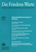 Cover: Sicherheitsbedrohungen in Ostasien - Berliner Wissenschafts-Verlag