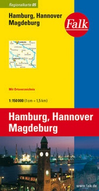 Abbildung von: Falk Regionalkarte Deutschland Blatt 5 Hamburg, Hannover, Magdeburg 1:150 000 - FALK, OSTFILDERN