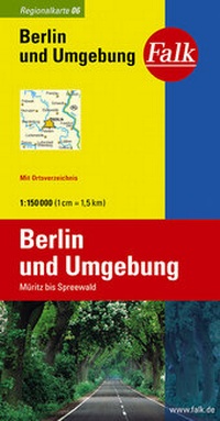 Abbildung von: Falk Regionalkarte Deutschland Blatt 6 Berlin und Umgebung 1:150 000 - FALK, OSTFILDERN
