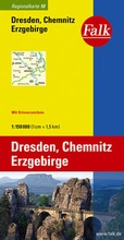 Cover: Falk Regionalkarte Deutschland Blatt 10 Dresden, Chemnitz, Erzgebirge 1:150 000 - FALK, OSTFILDERN