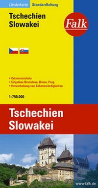 Abbildung von: Falk Länderkarte Tschechien, Slowakei 1:750.000 - FALK, OSTFILDERN
