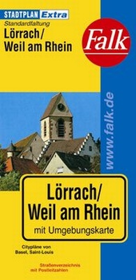Abbildung von: Falk Stadtplan Extra Standardfaltung Lörrach, Weil am Rhein mit Ortsteilen von B - FALK, OSTFILDERN