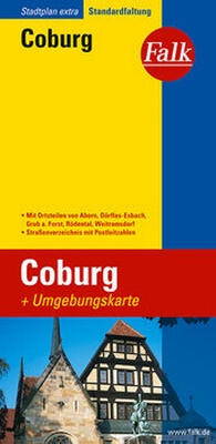 Abbildung von: Falk Stadtplan Extra Standardfaltung Coburg mit Ortsteilen von Ahorn - FALK, OSTFILDERN