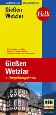 Abbildung von: Falk Stadtplan Extra Standardfaltung Gießen-Wetzlar - FALK, OSTFILDERN