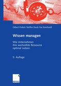 Cover: Wissen managen - Springer Gabler
