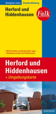 Abbildung von: Falk Stadtplan Extra Standardfaltung Herford und Hiddenhausen mit Ortsteilen von - FALK, OSTFILDERN