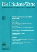 Cover: Friedensmissionen auf dem Pr&uuml;fstand - Berliner Wissenschafts-Verlag