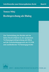 Abbildung von: Rechtsprechung als Dialog - Berliner Wissenschafts-Verlag