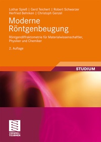 Abbildung von: Moderne Röntgenbeugung - Vieweg+Teubner Verlag