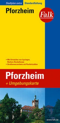 Abbildung von: Falk Stadtplan Extra Standardfaltung Pforzheim mit Ortsteilen von Ispringen - FALK, OSTFILDERN