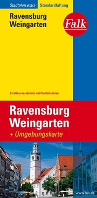 Abbildung von: Falk Stadtplan Extra Ravensburg, Weingarten 1:17.500 - Falk ein Imprint von MAIRDUMONT