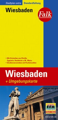 Abbildung von: Falk Stadtplan Extra Standardfaltung Wiebaden mit Ortsteilen von Eltville, Eppst - FALK, OSTFILDERN