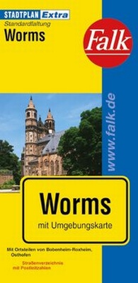 Abbildung von: Falk Stadtplan Extra Standardfaltung Worms mit Ortsteilen von Bobenheim-Roxheim - FALK, OSTFILDERN
