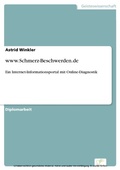 Cover: www.Schmerz-Beschwerden.de - diplom.de