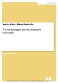 Cover: Wissen managen mit der Balanced Scorecard - diplom.de