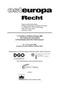 Cover: 7. Frankfurter Medienrechtstage 2008 "Die Stellung des Journalisten in Deutschland und Ost-/S&uuml;dosteuropa - Berliner Wissenschafts-Verlag