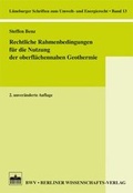 Bild: Rechtliche Rahmenbedingungen für die Nutzung der oberflächennahen Geothermie - Berliner Wissenschafts-Verlag