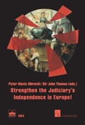 Cover: Strengthen the Judiciary's Independence in Europe! - Berliner Wissenschafts-Verlag