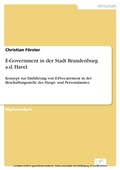 Cover: E-Government in der Stadt Brandenburg a.d. Havel - diplom.de