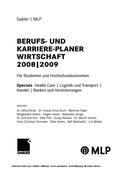 Cover: Gabler | MLP Berufs- und Karriere-Planer Wirtschaft 2008 | 2009 - Springer Gabler