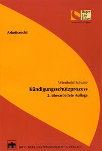 Abbildung von: Kündigungsschutzprozess - Berliner Wissenschafts-Verlag