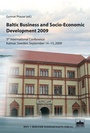 Cover: Baltic Business and Socio-Economic Development 2009 - Berliner Wissenschafts-Verlag
