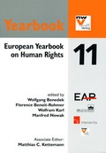 Cover: European Yearbook on Human Rights 11 - Berliner Wissenschafts-Verlag