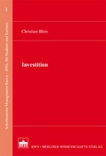 Cover: Investition - Berliner Wissenschafts-Verlag