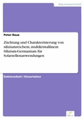Cover: Z&uuml;chtung und Charakterisierung von siliziumreichem, multikristallinem Silizium-Germanium f&uuml;r Solarzellenanwendungen - diplom.de
