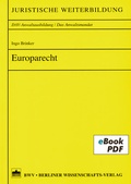 Cover: Europarecht - Berliner Wissenschafts-Verlag