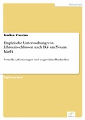 Cover: Empirische Untersuchung von Jahresabschl&uuml;ssen nach IAS am Neuen Markt - diplom.de