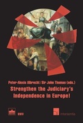 Cover: Strengthen the Judiciary's Independence in Europe! - Berliner Wissenschafts-Verlag