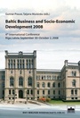 Cover: Baltic Business and Socio-Economic Development 2008 - Berliner Wissenschafts-Verlag