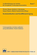 Cover: Kommunikation und Konfliktaustragung - Berliner Wissenschafts-Verlag