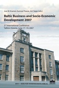 Cover: Baltic Business and Socio-Economic Development 2007 - Berliner Wissenschafts-Verlag