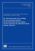 Cover: Die Menschenrechte als Grundlage f&uuml;r eine gesamteurop&auml;ische Rechtsentwicklung und ihr Einfluss auf das Strafrecht, das &Ouml;ffentliche Recht und das Zivilrecht - Berliner Wissenschafts-Verlag