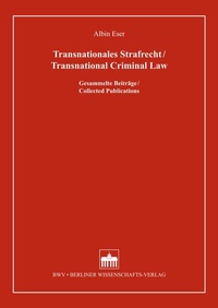 Abbildung von: Transnationales Strafrecht/Transnational Criminal Law - Berliner Wissenschafts-Verlag
